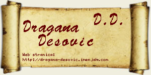 Dragana Desović vizit kartica